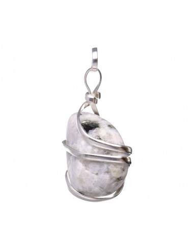 Pendentif pierre de lune avec spirale...