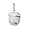 Pendente in Amazonite con Spirale in Bagno d'Argento