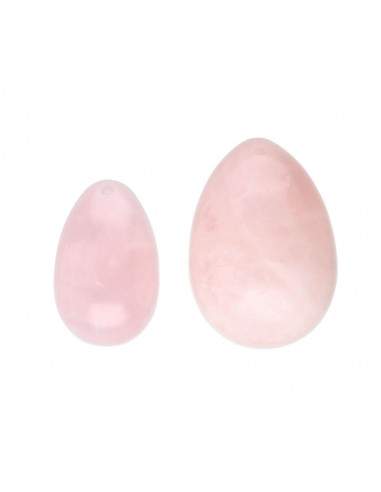 Uovo Yoni Grande in quarzo rosa con...