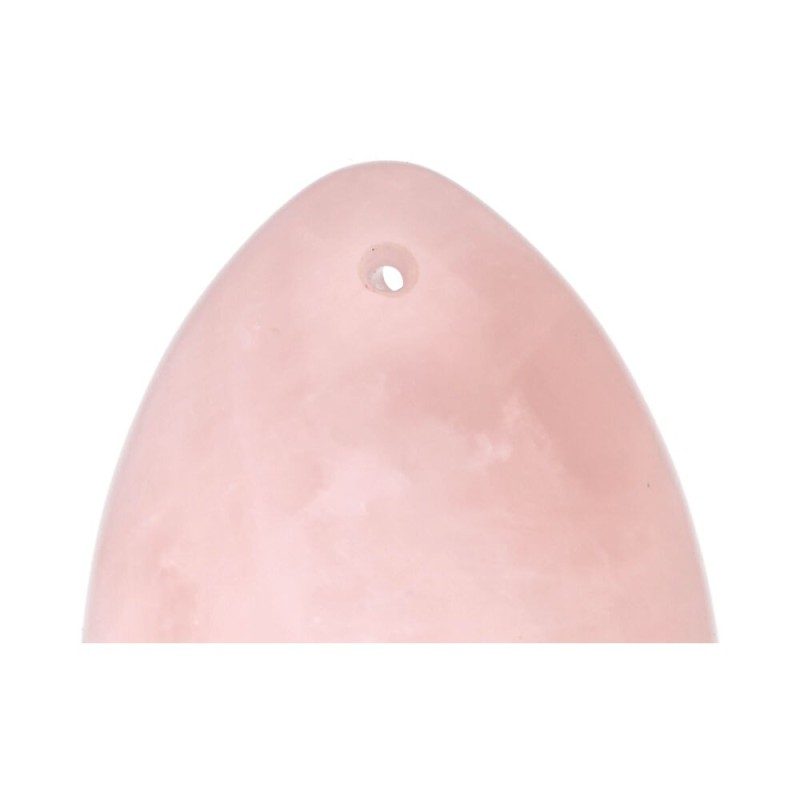 Uovo Yoni Piccolo in Quarzo Rosa con Foro A