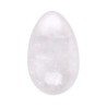 Œuf de Yoni moyen en quartz blanc