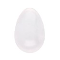 Pequeno ovo yoni de quartzo branco