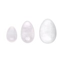 Pacote de ovos yoni de quartzo branco