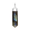 Pendente Punta di Labradorite in Bagno d'Argento