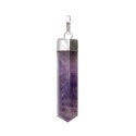 Amethyst Point Pendant in Silver Plating