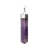 Amethyst Point Pendant in Silver Plating
