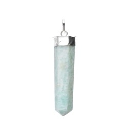 Pendente Punta di Amazonite in Bagno d'Argento