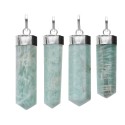 Pendente Punta di Amazonite in Bagno d'Argento