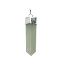 Pendentif en quartz vert plaqué argent