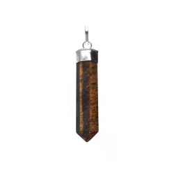 Silver Plated Tiger's Eye Pendant