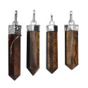 Silver Plated Tiger's Eye Pendant