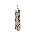 Dalmatian Jasper Point Pendant in Silver Plating