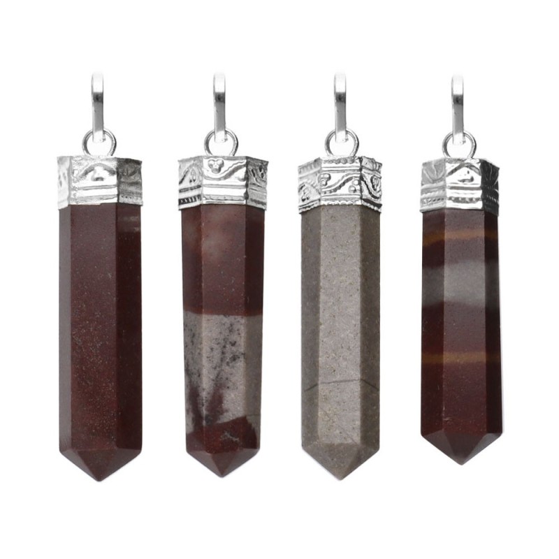 Pendente Punta di Shiva Lingam in Bagno d'Argento