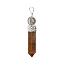 Pendentif Oeil de Tigre avec Sphère de Quartz