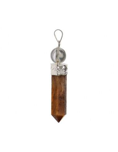 Pendente Punta de Ojo de Tigre con...