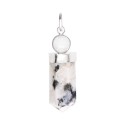 Pingente de ponta moonstone com mostrador de quartzo