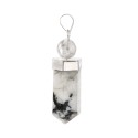 Moonstone Point with Quartz Sphere Pendant