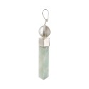 Pendentif aigue-marine avec sphère de quartz