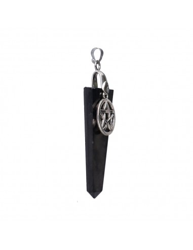 Ciondolo piatto in Shungite con...