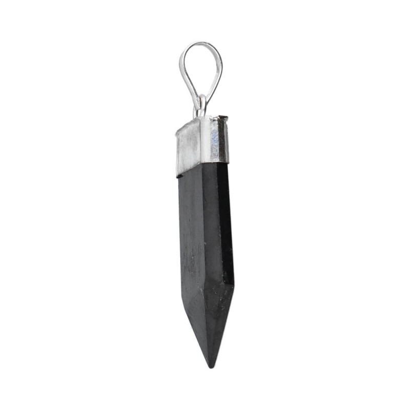 Pendente di Shungite Cho Ku Rei in Bagno d'Argento