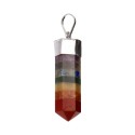 Pendentif Chakra Point plaqué argent
