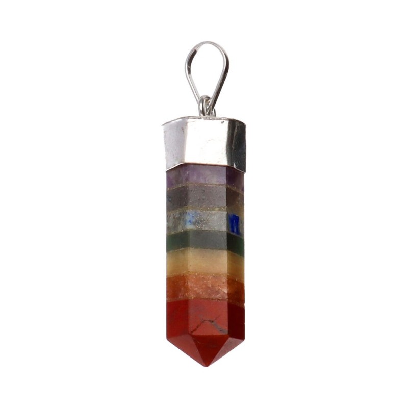 Pendente Punta di Chakra in Bagno d'Argento