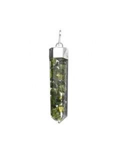 Silver Plated Resin Peridot...