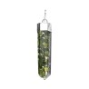 Silver Plated Resin Peridot Pendant with Peridot Point