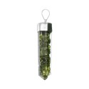 Silver Plated Resin Peridot Pendant with Peridot Point