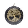 Pingente de Resina com Shungite de Árvore da Vida