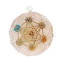 Pendente Grande in Resina con Selenite