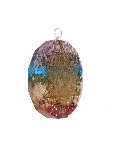 Pendente grande di Orgonite con...