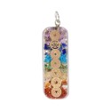 Pingente de resina chakras com simbologia