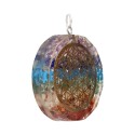 Flor da vida de Chakras Pendentes de Resina