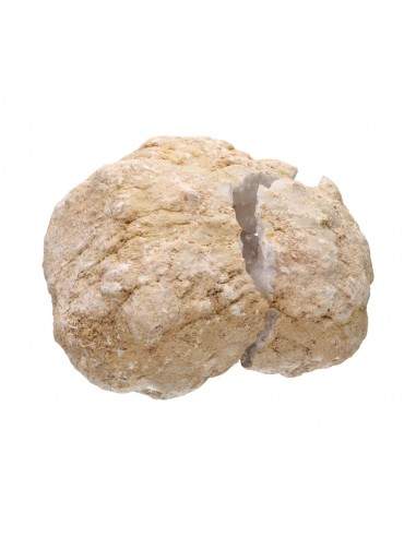 Grande geode di quarzo bianco