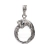 Pendentif Dragon plat de Gotland en argent 925