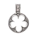 Small Flat Gotland Pendant in Sterling Silver 925