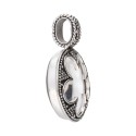 Small Flat Gotland Pendant in Sterling Silver 925