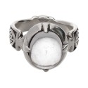 Gotland Collection Ring in 925 Sterling Silver - quartz