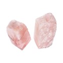 Quartzo rosa dobrado polido (pacote 1.5)
