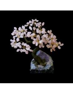 Grand arbre en quartz rose...
