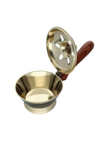 Bronze Censer with Black Engraving...