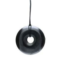 Collana a forma di Donut Grande in Shungite