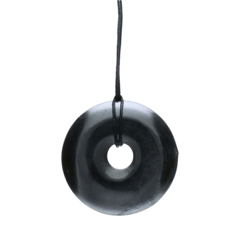 Collana a forma di Donut Grande in Shungite