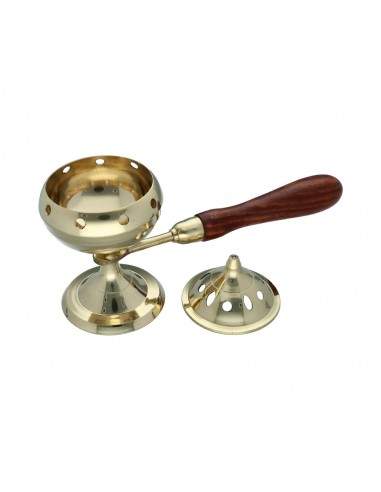 Grande Censer de Bronze com Alça de...