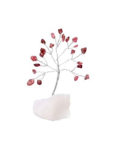 Albero di Mini Rubellite con Quarzo...