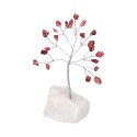 Mini Rubelite Tree with Rough Quartz