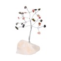 Multi Color Mini Tourmaline Tree with Rough Quartz