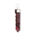 Silver Plated Resin Garnet Tip Pendant