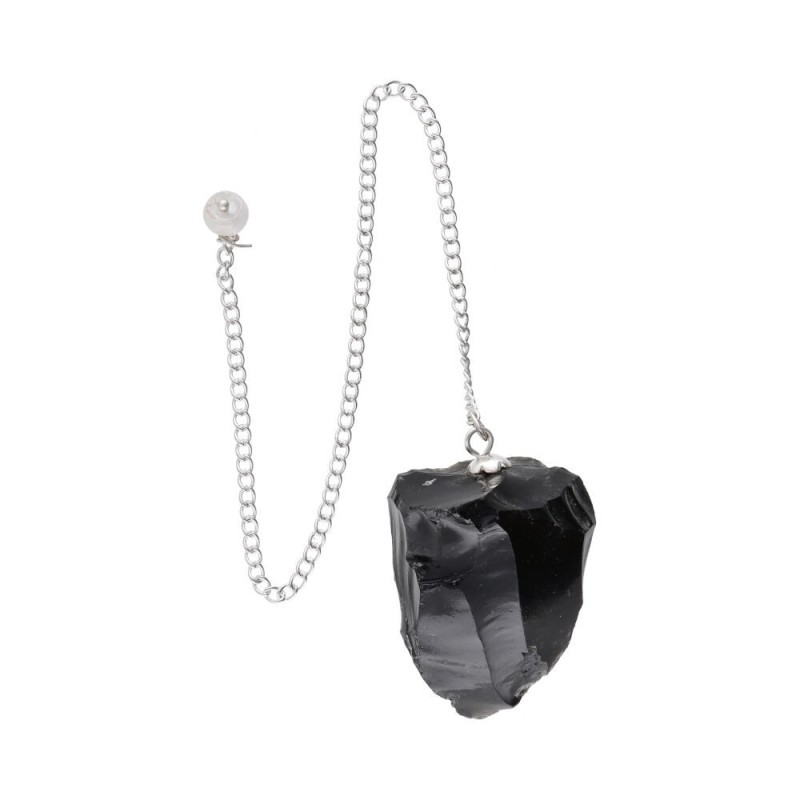 Pendolo di Obsidiana Grezza (43)
